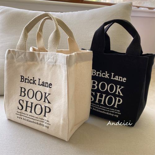 英国书店周边~帆布包手提袋小手拎包男女购物袋学生饭盒包便当袋